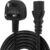 Monitor Power Cable UK 3 Prong Kettle Lead IEC C13 Universal AC Power Cord Replacement, for Samsung, Dell, Sony, HP, LED LCD Smart TV and PC, Printerfor (3M/10FT)
