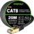 Cat 8 Ethernet Cable 20M, High-Speed 40Gbps/2000Mhz Flat Braided Internet Cable, Gigabit STP RJ45 Network Cable Compatible for PS4/5, for Modem, PC/Laptop