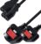 FusionTg Kettle Lead C13 Power Cable – PC, Monitor Cable (Available in 1.5m, 1.8m and 3m) – Durable IEC Cable Power Cord for HP,Acer, ASUS and Samsung (3M (Pack of 2))