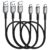 Short Micro USB Cable 0.5m 3Pack,50cm micro USB to USB cable for Kindle Fire, Galaxy S7 S6,A10, Edge S5,Note 5,PS4,Huawei Y7, Y6,Xperia Z5, Z3, Paperwhite,Oasis Tablet, Moto E6
