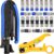 Taiss Coaxial Compression Tool Coax Cable Crimper Kit with 20 PCS F Style RG6 connectors,Adjustable RG6 RG59 RG11 75-5 75-7 Coaxial Cable Stripper,coaxial Cable Crimper Tool Kit