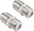 Ross SATC2-RO F Type Couplers, Chrome