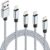 IDISON iPhone lightning cable 4 Pack, iPhone Charging Cable 2M,2M,3M,1M,MFi Braided Nylon Apple iphone Charger Cable, Compatible with iPhone 13, 12, 11,Max XS XR X Pro Max Mini 8 7 6S 6 Plus 5S