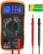 Digital Multimeter Voltmeter Battery Multi Tester Voltage Ohmmeter AC DC Volt OHM Amp Current Meter Continuity Circuit Resistance Diode Electrical Tester Ammeter with LCD Display Backlight