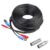 SANSCO 18.3m 60ft Coaxial Lead DVR Security System BNC RCA Connectors Power Cable 960H/720p/960p/1080p/3MP/4MP/5MP CCTV Cameras Digital Video Recorder