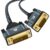 DVI to VGA Cable 1M, Uni-Directional DVI-D to VGA Adapter Male to Male Gold-Plated Braided 1080P Full HD Cord for HDTV, PC,Laptop, Monitor, Projector