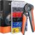 Ferrule Crimping Tool, Preciva 0.25-6mm²/AWG23-10 Crimper with 1200pcs ferrules, ABS Wrapped Shell, Hexagonal Crimping Tool with Ratchet Mechanism, Premium HSC8 Steel