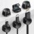 Lamicall [6 Pack] Spring Cable Holder Clips – No-residue Cord Cable Management, Wire Holder Organiser, Desk Tidy, Phone Charging Cable Keeper for USB, HDMI, Wall, PC, Car, Office, Home – Black (8mm)