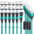 AUFU Magnetic Charging Cable, Magnetic Charger Cable 6 Pack [0.5m/1m/2m/3m], USB C 360° and 180° Rotatable With Micro/Type C for Smartphone