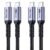 240W USB C Cable 1m 2 packs, USB 4 Fast Charging, 40Gbps High Speed Data Speed, 8K Video Monitor cables Compatible with Thunderbolt, iPhone 16/16 Pro/16 Plus/16 Pro Max, MacBook Pro