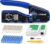 RJ45 Crimp Tool Kit Pass Through RJ45 Crimper, Ethernet Crimping Tool