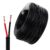 Flat 2 Core Twin Red/Black Copper Cable 0.5mm² 12V/24V Flexible Thin Wall Weatherproof Wire 20AWG for Auto Boat Trailer Caravan Truck RV LED Light Wiring Connections (5M/16.4FT)