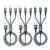 Multi Charger Cable [3Pack 1.2M] 3 in 1 Micro USB Type C Lightning Connector for iPhone, Android, Samsung, Huawei, Nexus, Nokia, LG, Sony