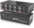 3.5mm Aux + RCA L/R Audio Splitter 1 in 4 out, BolAAzuL 4-Way Stereo Audio Distributor Box 4-Channel Stereo RCA Splitter 1×4 for DVD Player, Game Console, Headphones, Speaker – w/Power