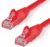 StarTech.com 2m CAT6 Ethernet Cable – Red CAT 6 Gigabit Ethernet Wire -650MHz 100W PoE++ RJ45 UTP Category 6 Network/Patch Cord Snagless w/Strain Relief Fluke Tested UL/TIA Certified (N6PATC2MRD)
