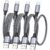 RAVIAD USB C Charger Cable, 4Pack 0.5M+1M+2M+3M Type C Charger Fast Charging 3A Nylon Braided USB C Cable for iPhone 16/15 Plus Pro Max, Samsung Galaxy S24/S23/S22, Huawei P40/P30, Google Pixel