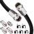 ASNQ RG6 Coaxial Cable Connectors Set 75 OHM – High-Speed Premium Coax Cable 3m – For Internet, Digital TV, Satellite, Aerial Connections – Includes 4 Extension Couplers to connect Cable Extensions