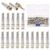 GLARKS 15 Pack BNC Male Coaxial Connectors RG59 RG6 Coaxial Terminal Gold-Plated Screw On Brass Adapter for CCTV Home Security Surveillance Camera RG59 RG6 Video Transmission Coax cables