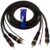1.5m Vinyl Player Cable with Twin Red & White Moulded RCA Plugs Dedicated Earth Wire Shielded OFC Conductors stops Hum Humming Buzz Buzzing Feedback Noise from your HiFi speakers (1.5 Metre)