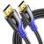 8K HDMI 2.1 Cable 2M, 8K@60Hz 4K@120Hz Ultra HD Cable High-Speed Lead 48Gbps，Supports eARC HDR10 HDCP 2.2/2.3, Compatible with all HDMI devices PC/TV/HDTV/Blu-ray