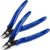Ainiv 2PCS Micro Wire Cutter, Spring-Loaded Side Cutting Pliers Flush Cutters, Precision Diagonal Cutting Pliers in CRV Steel, Wire Snips for Electrical, Homes, Craft, Jewellery, 3D Print Models-Blue