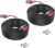 ANNKE 2 Pack 30M/100 Feet CCTV Cable, 2-in-1 Video Power Extension Cable with BNC Connectors and RCA Adapters for Security Camera DVR System (Black)