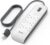 Belkin Extension Lead with USB Slots x 2 (2.4 A Shared), 6 Way/6 Plug Extension, 2m Surge Protected Power Strip – White