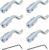 Z Bend Throttle Cable End Universal Cable Wire Stop for Lawn Mower Mini Bike Go Kart Motor Engine Brake Cable Adjustable Z Head (6 PCS)