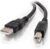 C2G 2M USB Printer Cable, USB 2.0 A to B Lead. Compatible with printers and scanners from HP, Epson, Brother, Samsung, Cannon and all other USB A/B devices, Black