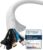 Cable Tidy Sleeve, 13mm/∅0.51″-3m/9.84ft Cable Management Sleeve, Wire Loom Self-Closing Tube Wire Organizer for TV PC Home, White