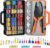 Crimping Pliers Set with Box,Preciva 0.25-10m㎡ Ratcheting Wire Crimper Tool Set for Heat Shrink,395PCS Ferrule Terminals with 6 Heads for Quick Change
