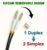 Elfcam® Fibre Optic Cable in Reinforced Steel for Outdoor and Indoor use, LC/UPC to LC/UPC, OM3, Multimode Duplex, 50/125um, Black, (150 M).