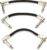 Ernie Ball 3 inch Flat Ribbon Patch Cable 3-Pack