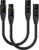Fosi Audio XLR Cable 1ft, 2 Pack cables Preamp to Power Amp, Durable Shielding for ZA3 ZD3 Amplifier DAC Preamp Microphone