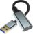 Herfair USB to HD Adapter for Monitor Type 3.0/2.0 to HD Cable Converter 1080P Connector Output Work with Windows 11/10/8.1/8/7,Mac MacBook pro,PC TV(Need to Install Driver) (USB to HD Gray)