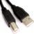 kenable USB 2.0 24AWG High Speed Cable Printer Lead A to B BLACK 1m [1 metres]
