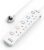 Mscien 3M Extension Lead with USB Slots, 4 Way 3 USB Extension Socket with Individual Switches Mountable Overload Protection Power Strips with 3Metre Extension cable 3250W