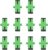 Namvo 10pcs SC Single Mode Fiber Optic Adapter SC Female To SC Female Simplex Single Mode Fiber Optic Coupler Network Internet Connector Adapter With Mounting Panel