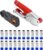 QWORK® 22PCS Coax Cable Crimping Tool Set with Stripper & F Connector Compression Tool for RG6 & TV Cables