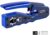 RJ45 Crimp Tool,Pass Through Ethernet Crimping Tool for Cat5 Cat6 Cat7,All-in-One Network Crimper 6P RJ11 Phone Jack Support Stripping Cutting End Pass Through Connector