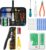 SGILE Network Tool Kit, RJ45/RJ11/RJ12 Crimping Tool for Cat5/Cat6, with 50 Cat6 Connectors, Cable Tester & Wire Stripper, Ethernet Repair Set