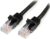StarTech.com 0.5m Black Cat5e Patch Cable with Snagless RJ45 Connectors – Short Ethernet Cable – 0.5 m Cat 5e UTP Cable (45PAT50CMBK)