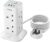 Tower Extension Lead with USB C Slots, TESSAN 8 Way Plug Extension Socket with Switch, Surge Protected Power Strip with 2M Cable for Home, School Supplies
