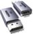 UGREEN [2 Pack 4K DisplayPort to HDMI Adapter DP to HDMI Converters 4K@30Hz/2K@60Hz/1080P@120Hz Uni-Directional Aluminum Male to Female Compatible with Multi-Monitor, Projector, HP, AMD, GPU, NVIDIA