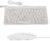 Ultra Thin USB Wired Keyboard Mouse Set Combo for PC Laptop, Compact Design, Plug and Play, 1. Durable Cable, Lightweight and Comfortable (White)