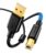 USB 2.0 Printer Cable 1M (3.3ft), Gold-Plated High Speed USB A to B Cord with Ferrite Core, Durable PVC, Supports 480Mbps & 2A for Printers, Scanners, Hard Drives