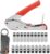 WMYCONGCONG Coaxial Cable Stripper Compression Tool Wire Terminal Crimper Coaxial Cable Stripping Tool for RG59 RG6 w/ 20 PCS F Connectors