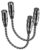 XLR Cables 0.3m / 1ft 2 Pack, Nylon Braided XLR Microphone Cable Male to Female, Oxygen-Free Copper (OFC),Balanced 3-Pin, Short Audio Mic Lead for Studio, Speaker, Recording,Mixer, PA